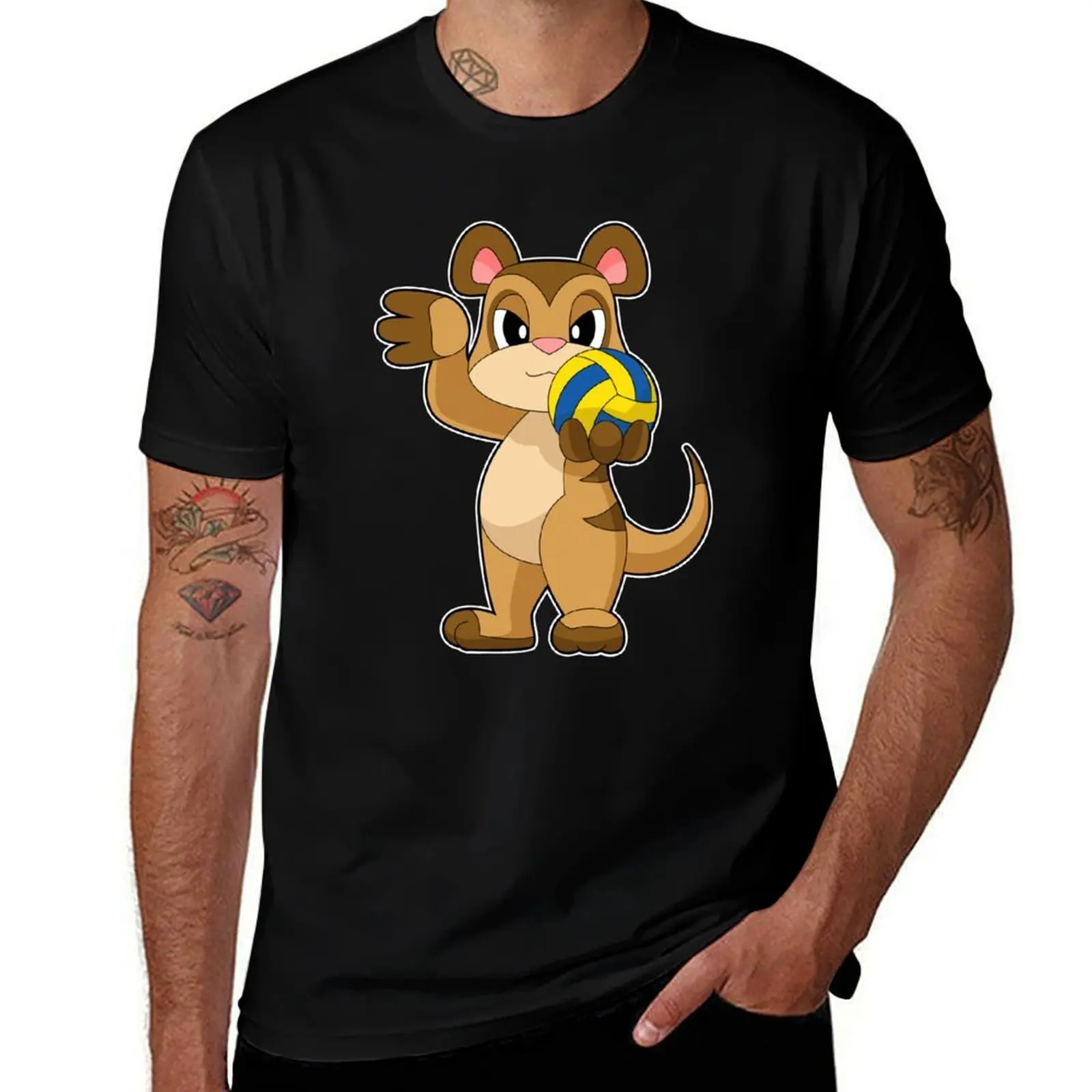 

Meerkat Volleyball player Volleyball T-Shirt anime cheap stuff Funny t-shirts t shirts for men graphic