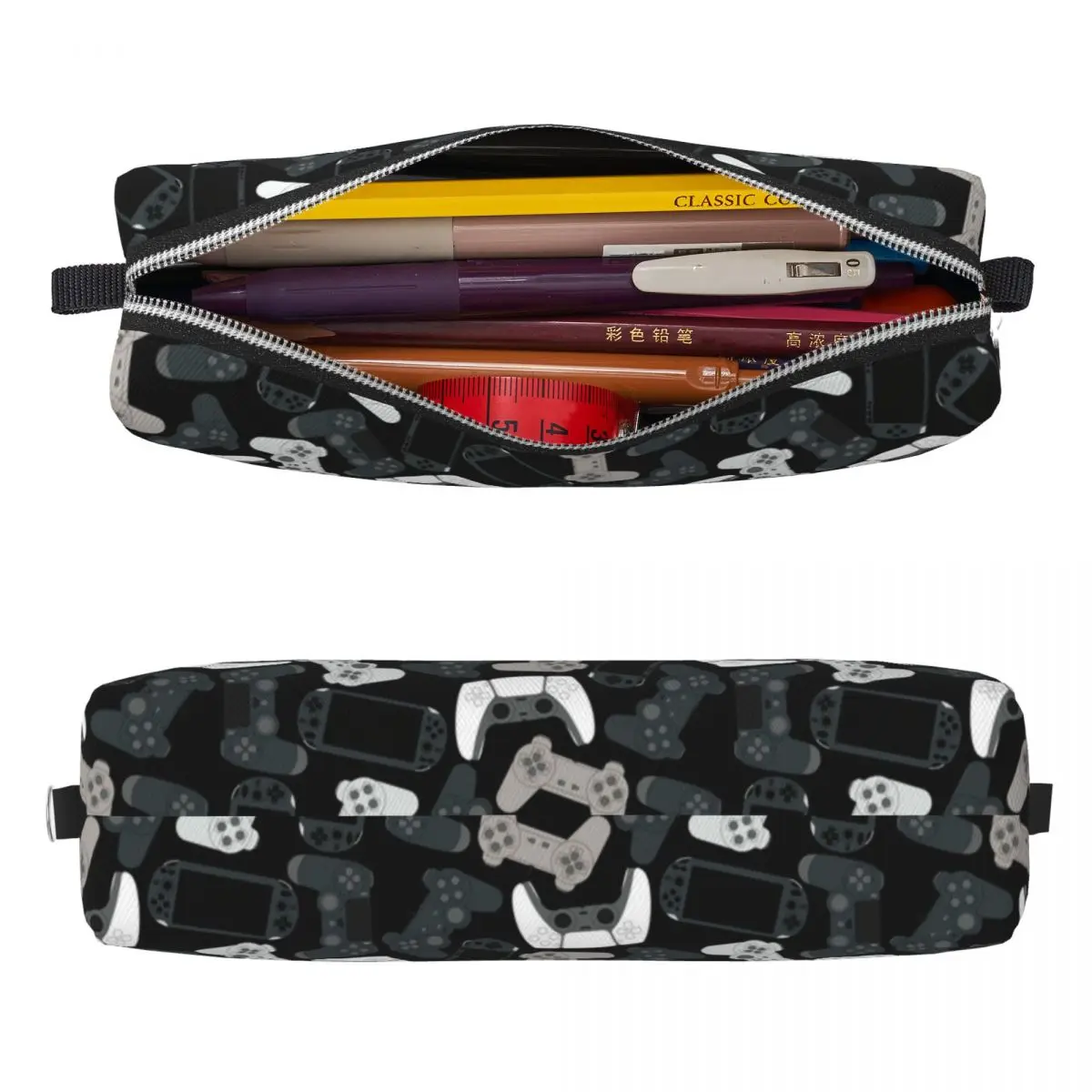 Game Controller Pattern Pencil Cases Pencilcases Pen for Student Big Capacity Pencil Bags Students School Cosmetic Stationery