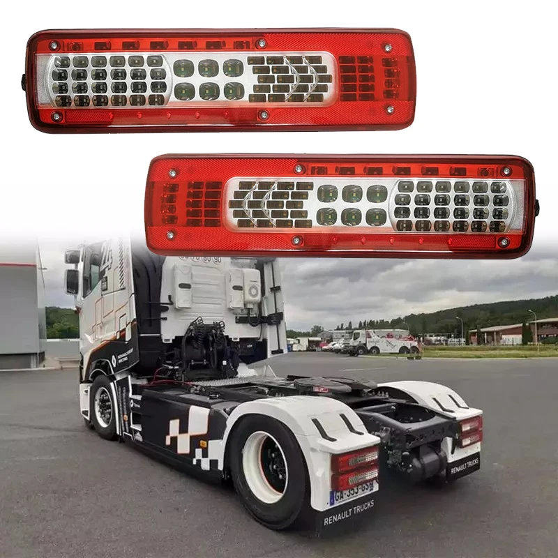 24V LED Rear Tail Combination Lights Lamps for VOLVO FH12 FH13 FH16 2013+ EURO 6 Trucks 37609000 20565103 20565106 20892370