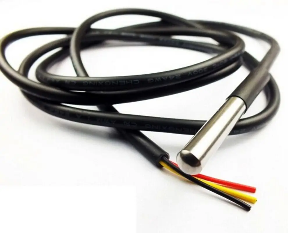 O envio gratuito de Temperatura DS18b20 Aço Inoxidável Sensor 18B20 10 pcs/lot