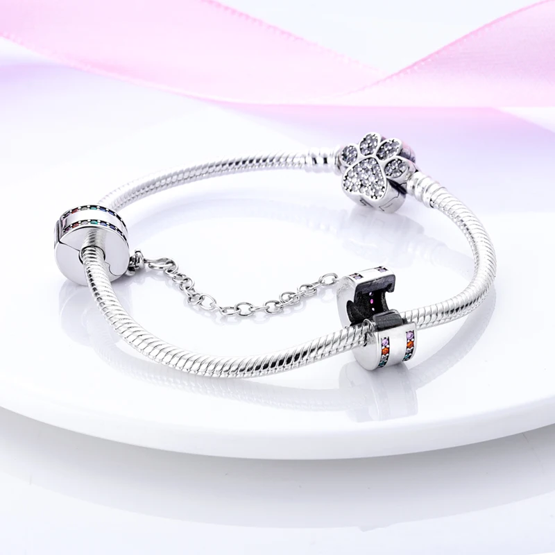 Bracelets Pandora Originaux en Argent Sterling 100%, Étoile, Lune, Quatre Cuir oral elu, Everver, Équation Colorée, Zcomprend sur Sécurité, EquiFit, Bijoux à Faire Soi-Même, 925