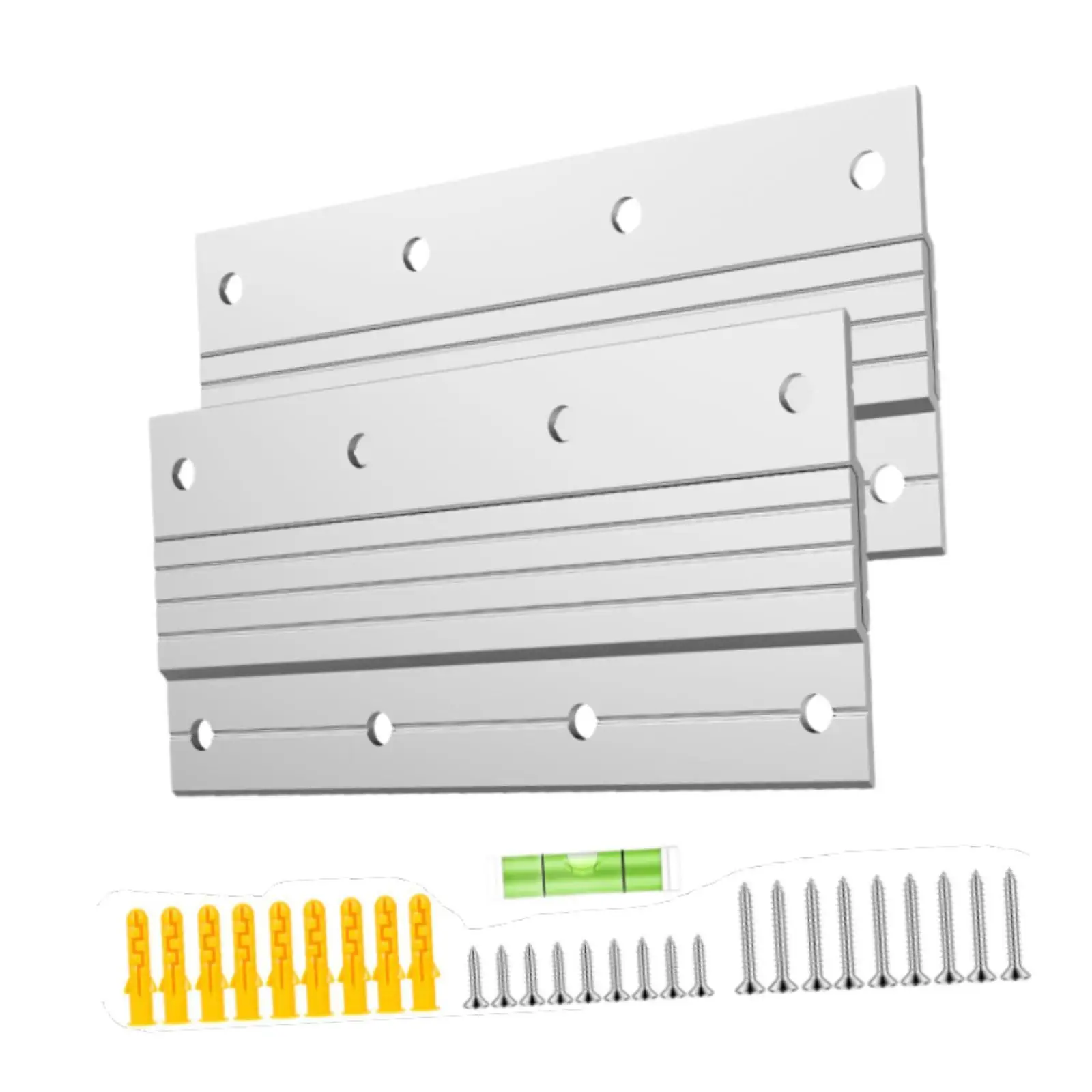 Heavy Duty Wall Hanger Aluminum Alloy Cleat Hook Kit for Large Picture Frame and Mirror Display
