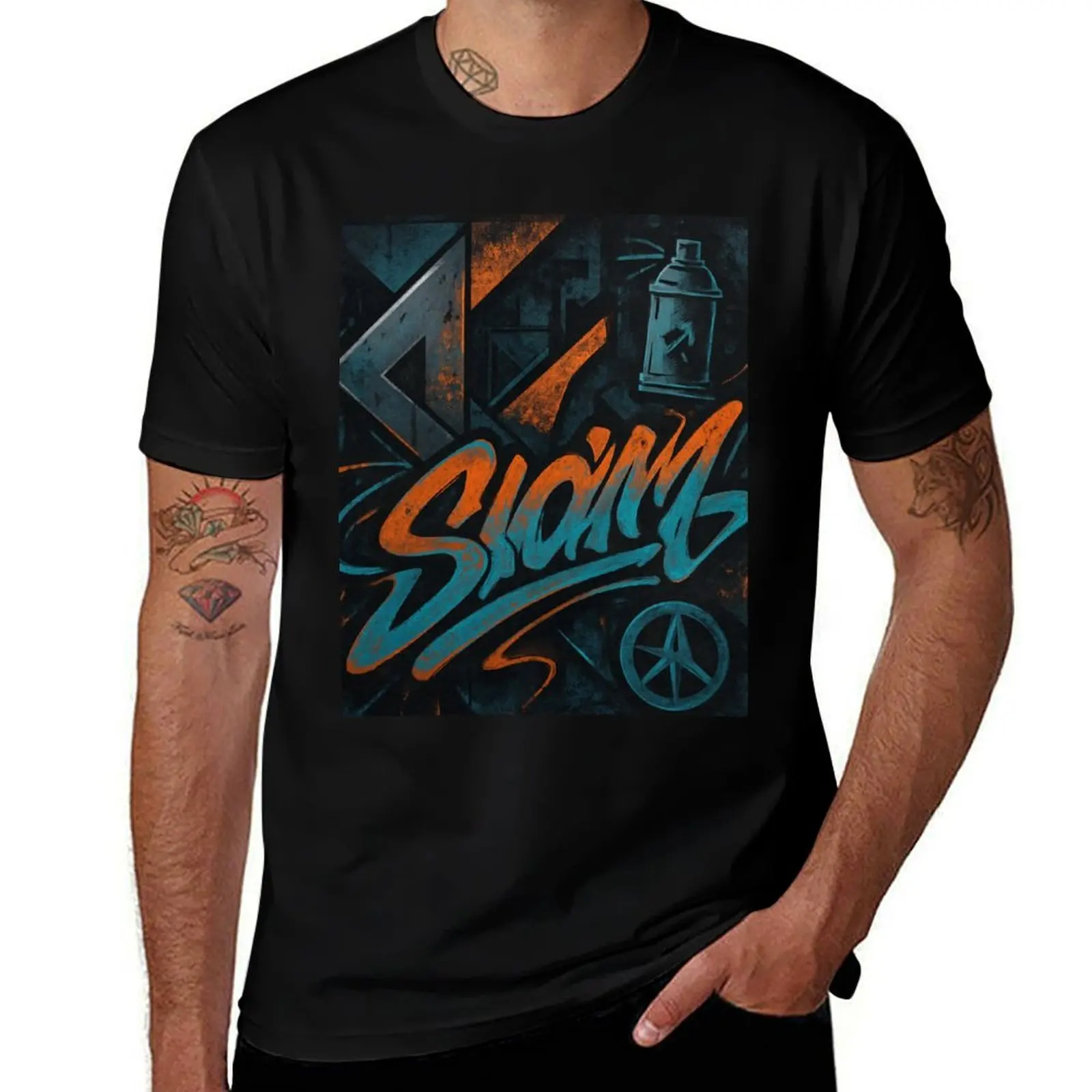 

Graffiti Urban Slam Street Art T-Shirt funny meme t-shirts man t shirt vintage mens cotton t shirts