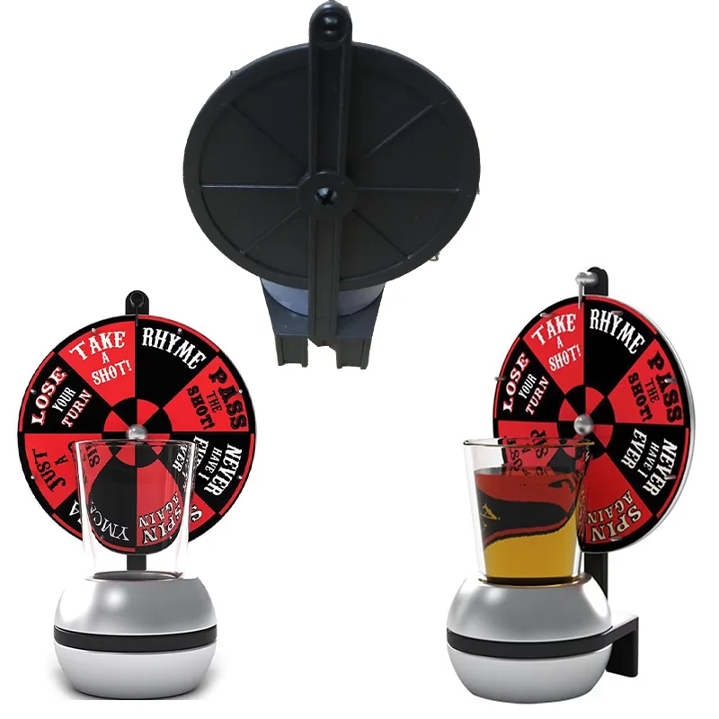 

Spin Lucky Drinking Wheel Game, Fun Wine Turntable Toy for Adult Party, Family Bar KTV Entertainment Interactive Drinking Board