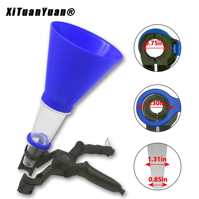 Universal Engine Oil Filling Funnel Set Plastic Adjustable Gasoline Adapters Change Equipment Car Refueling Accessories Tool Kit