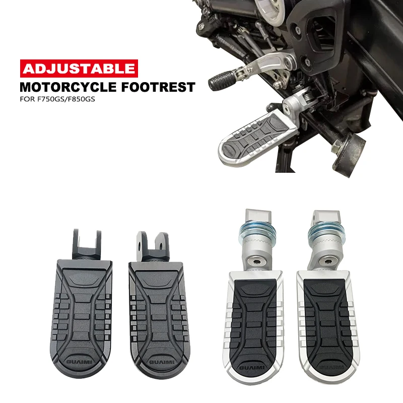 F750GS F850GS Adjustable Front&Rear Footrest Rotatable Passenger Foot Pegs Rest For BMW F 750GS F850 GS ADV Adventure 2018-2023