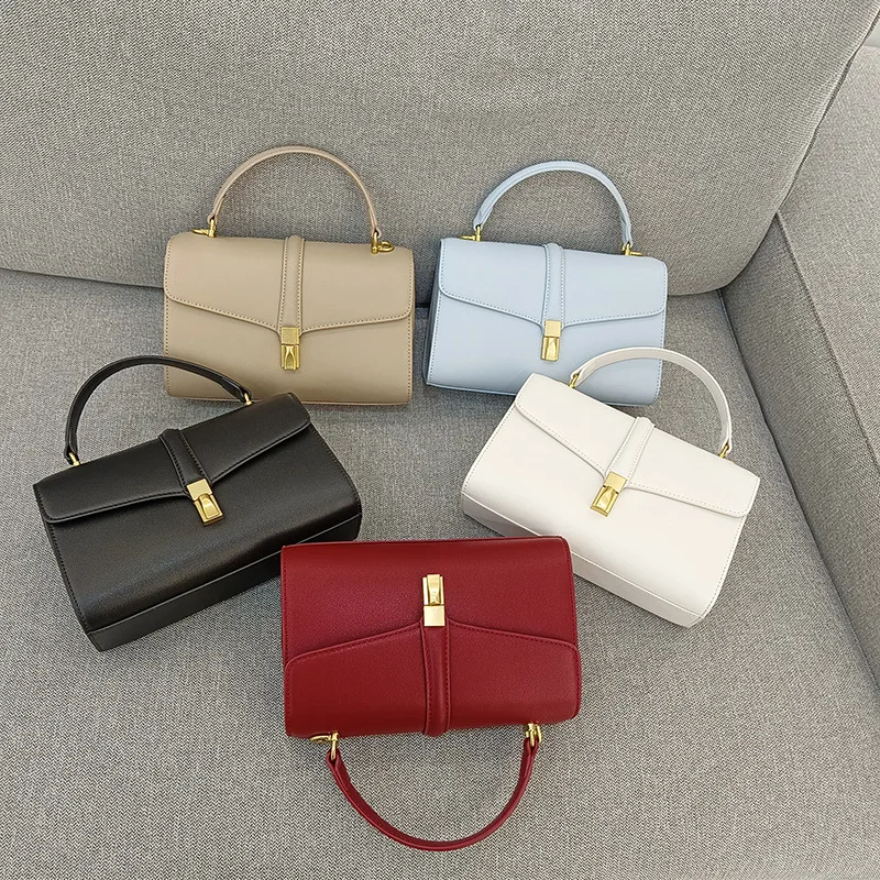 New Women\'s Retro Genuine Leather Messenger Bag Commuter Versatile Fashion Handbag Hand Bags for Women