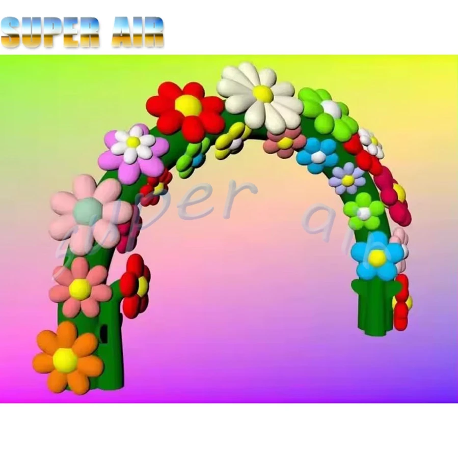 会社装飾用の特注インフレータブルフラワーアーチ（送風機付き）