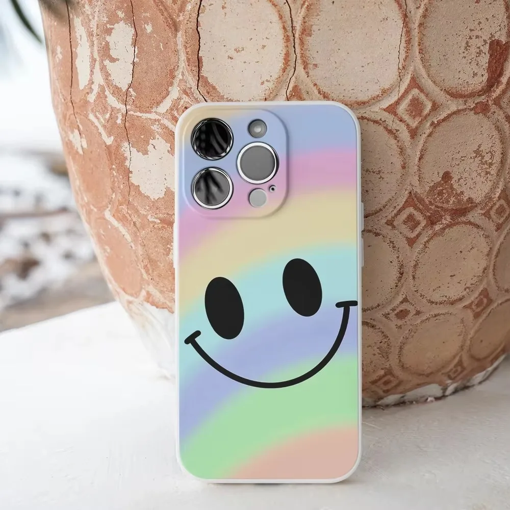 Cartoon Smile Pattern Phone Case for IPhone 11 13 14 15 Pro Max Smiling Face Phone Case for IPhone 12 13 Mini X XR Shock-proof