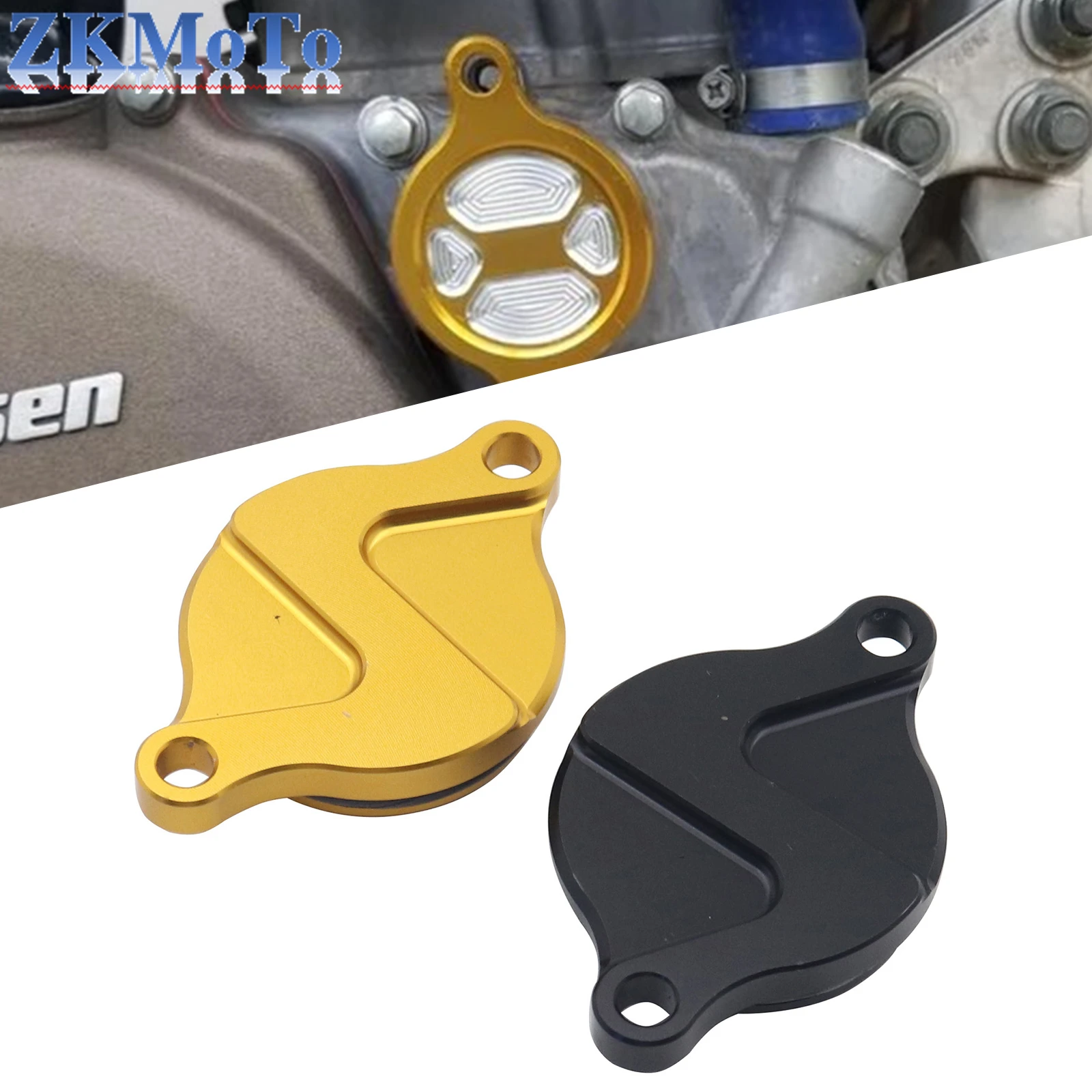 Couvercle de filtre à huile CNC pour moto, pour Suzuki RMZ250 RMZ450 RMX450Z RMZ 250 450 450Z 2005-2019 2018 2017 2016 2015 2014 2013, pièces