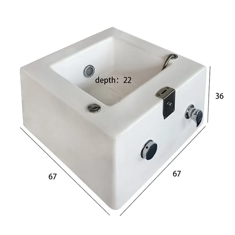 Professional Salon Furniture Hight Quality Durable Pedicure Bowl Sink Bathtub No Plumbing with Spa Massage