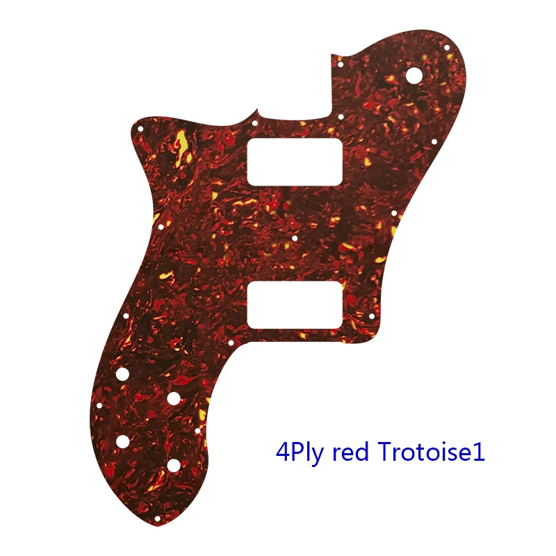 XinYue Custom Guitar Parts - For Left Hand US FD 72 Tele Deluxe Reissue Guitar Pickguard With TV Jones Humbucker Replacement