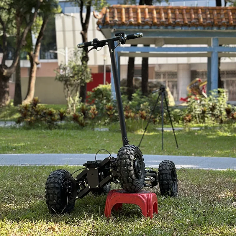 Четырехколесный электрический скутер с наклонным корпусом, складной внедорожник, высокоскоростной