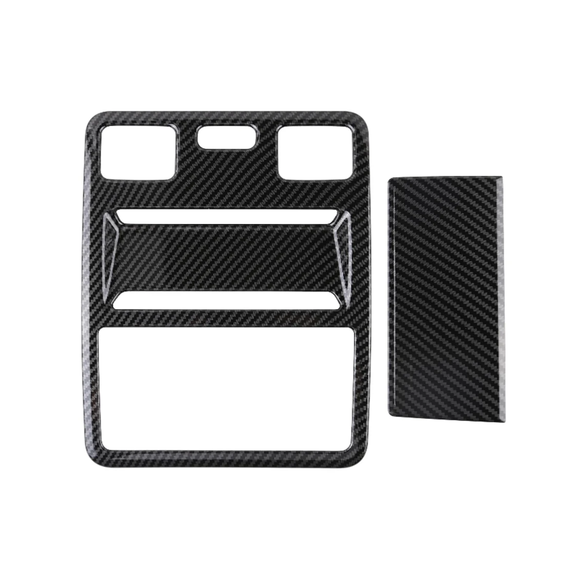 For Ford Ranger 2023+ Carbon Fiber Pattern Car Interior Reading Light Lamp Cover Trim Sticker