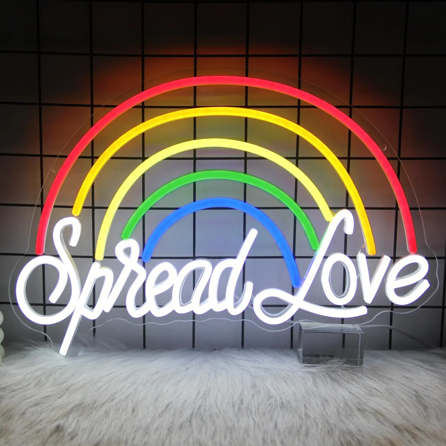

Neon Wall Sign Peace on Earth Neon Lights for Bar Bedroom Shop Church Man Cave Concert Decor Aesthetics Draw Birthday Gifts
