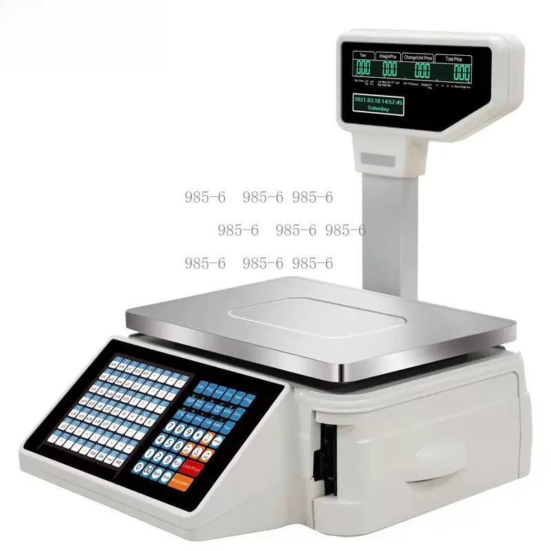 Supermarket Electronic Pricing Scale Supporting Weight Compute and Sticker Printing