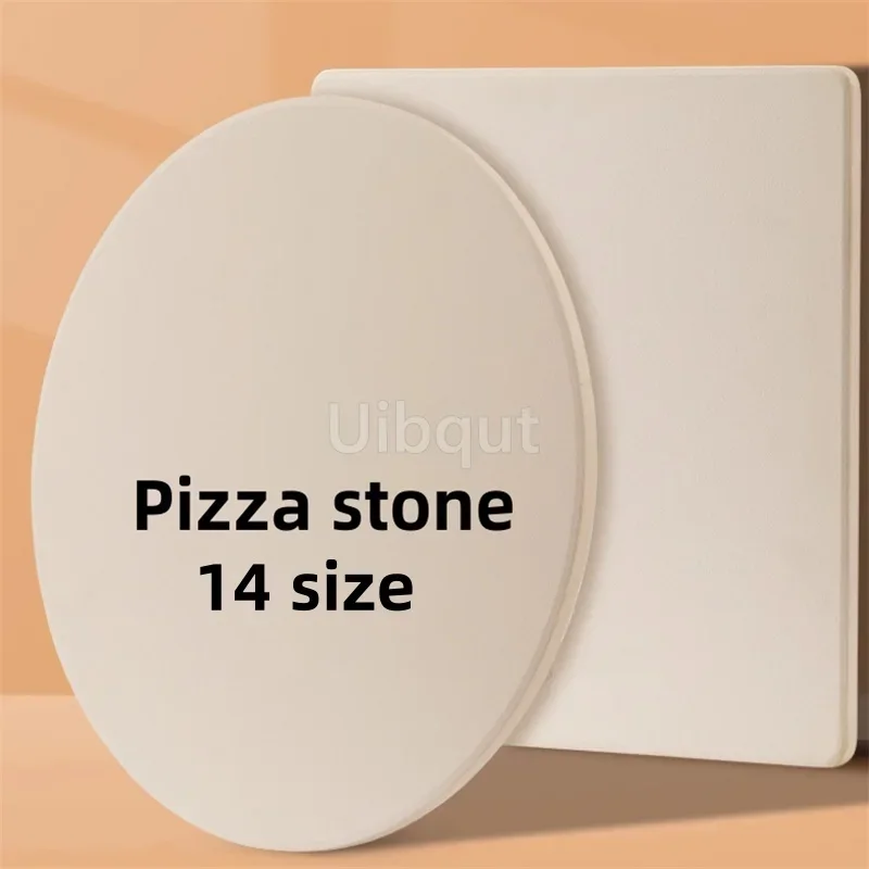 rectangle square round Pizza Stone for Baking-Cordierite Stone Plate Grill Bbq Oven-cook and Serve Pizza Bread Cheese-round