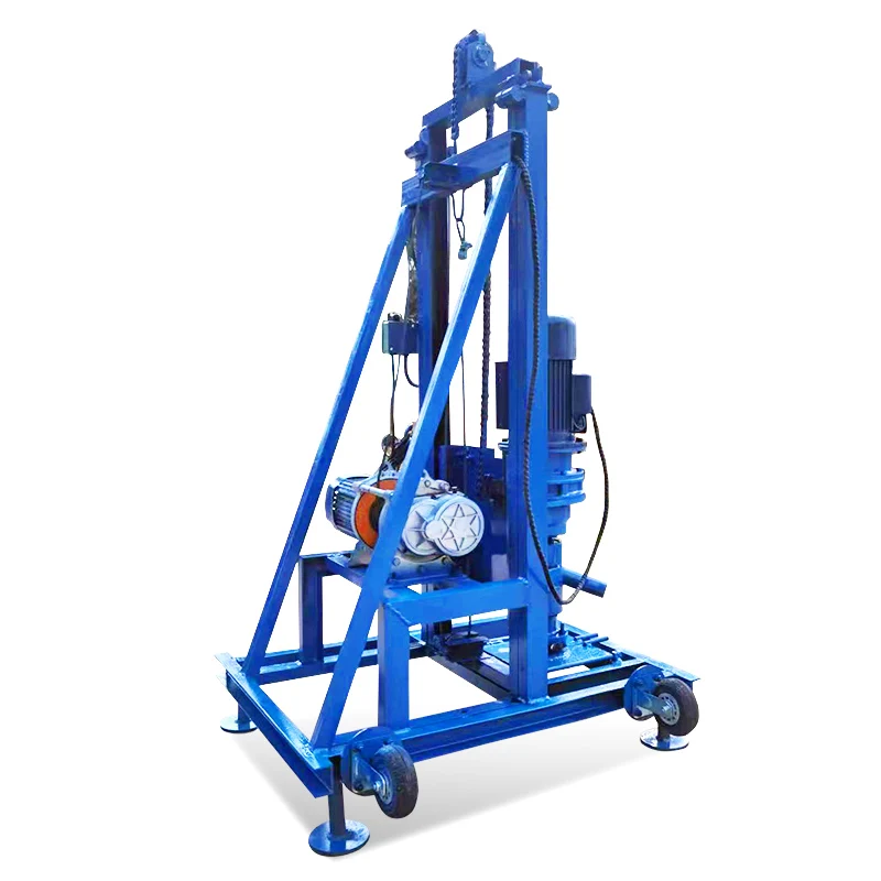

Customized Lightweight Electric Water Well Drilling Rig 100m Household Portable Drill