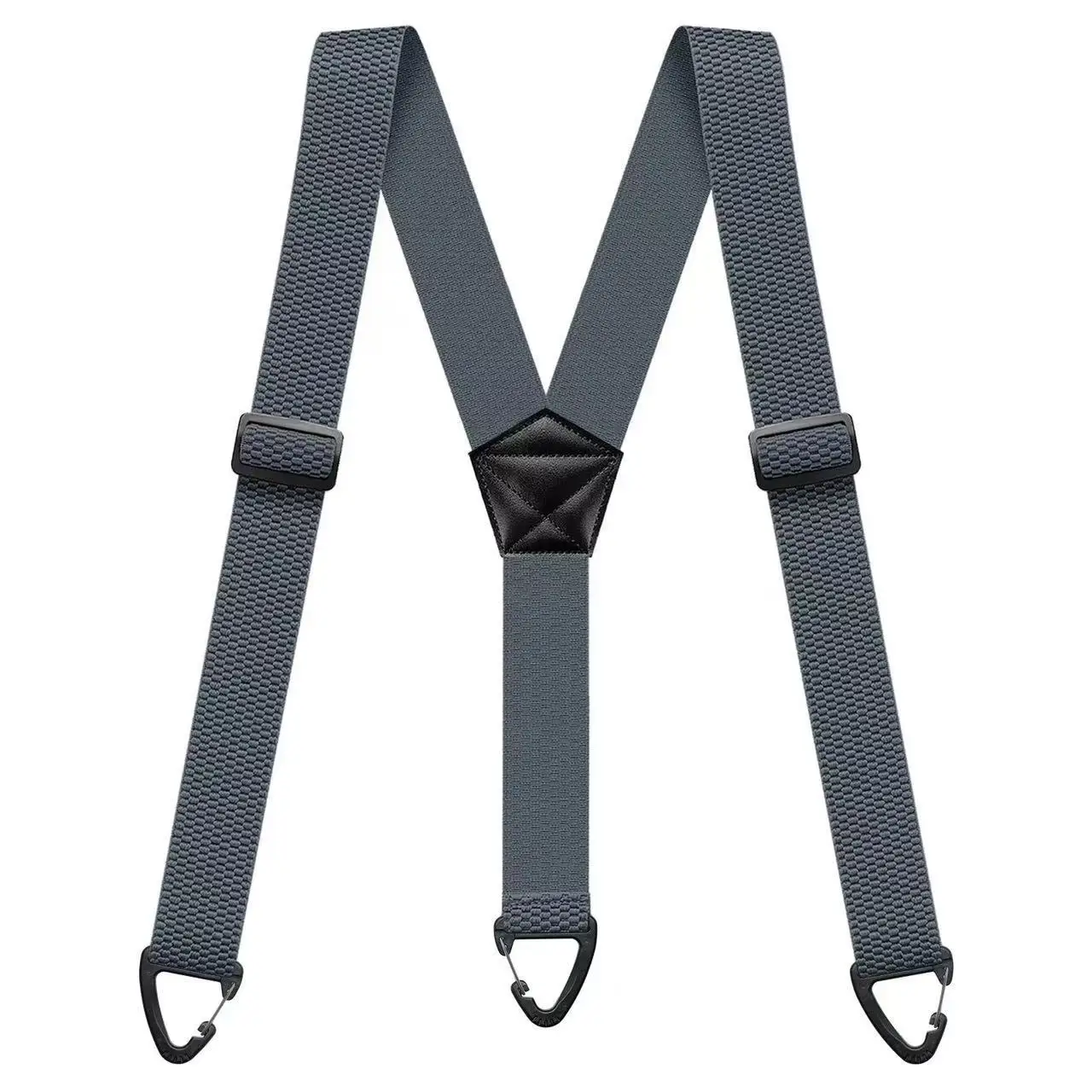 Y-Rücken, robuste, taktische, verdeckte Hosenträger, 3,8 cm breit, X-Rücken mit 4 Karabinerhaken, verstellbarer, elastischer Hosenträgergurt – Detail 8