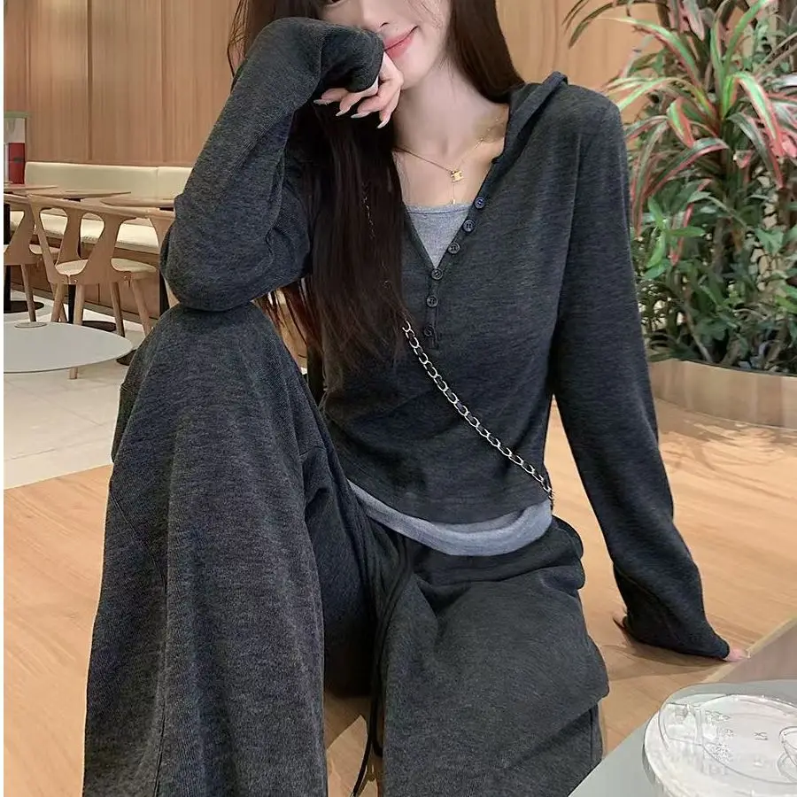 

Толстовки с капюшоном на молнии, одежда для женщин, трикотажная одежда, весна-лето, уличная одежда с крыльями летучей мыши, длинная одежда Highstreet Hotsweet Personal Y2k