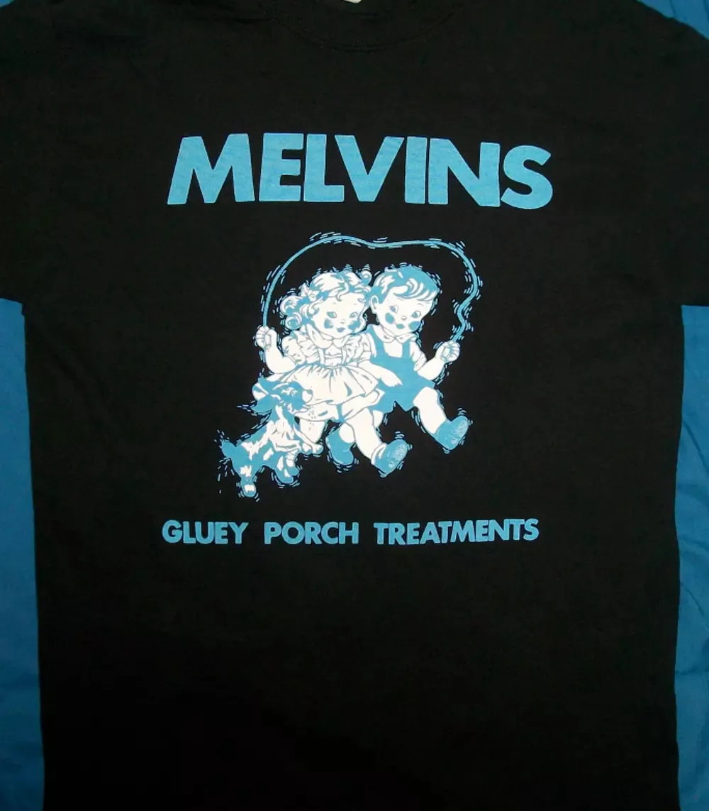 

Melvins band Gluey Porch Treatments T shirt black Cotton
