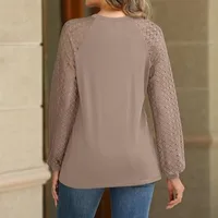 Solid Casual Loose Blouses For Women Fashion 2024 Autumn Vintage Women's Oversized Shirts And Blouses Elegant Youth Female Tops - Image 6