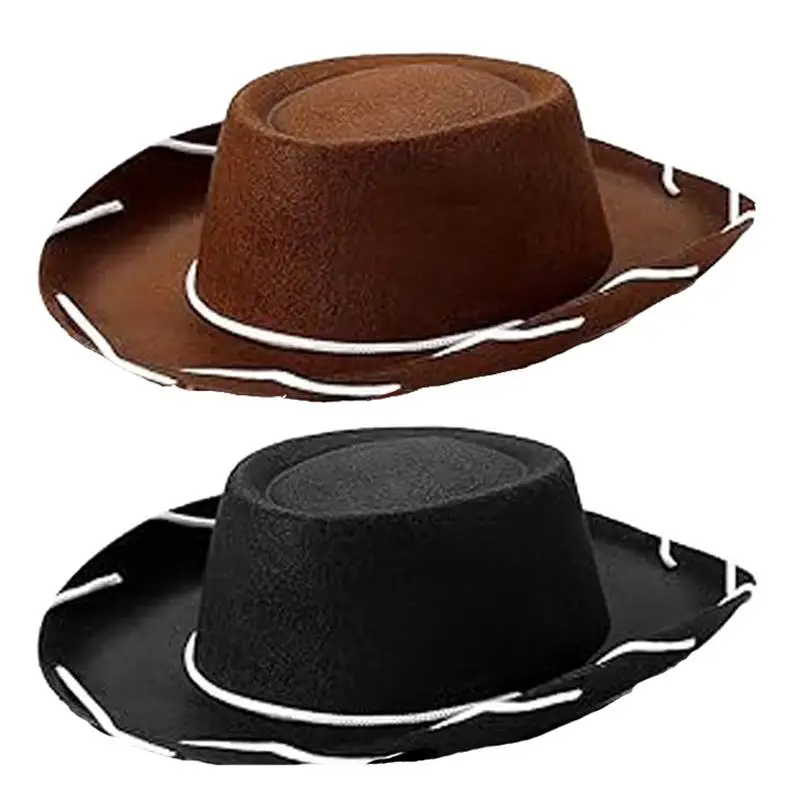 Youth Cowboy Hat Breathable Kids Western Hat Kids Cowboy Hat Multipurpose Cowboy Sun Hat Stylish Child Cowboy Hat for Daily Use