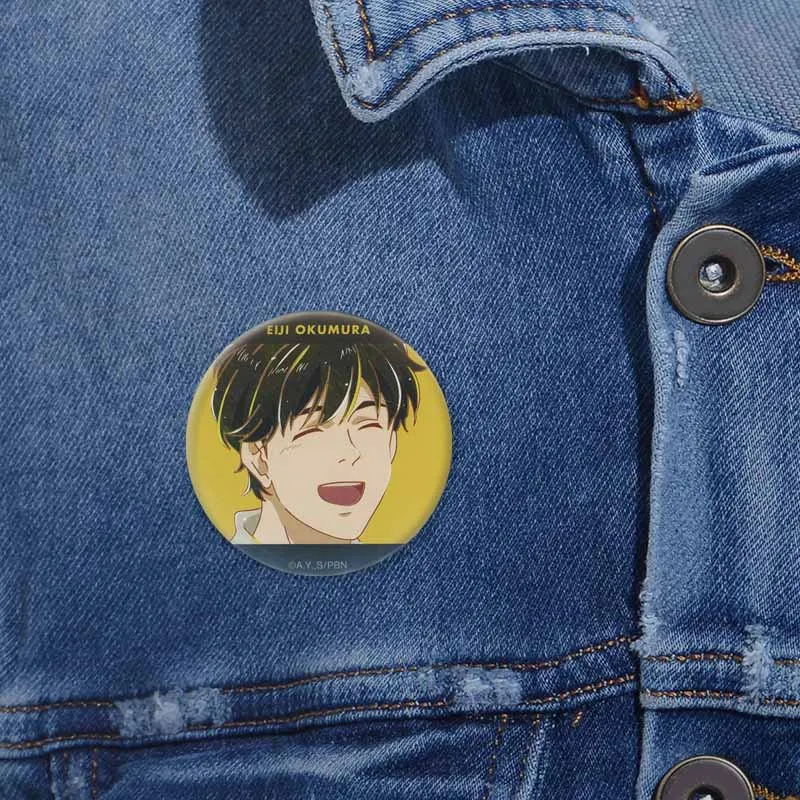BL Anime Mahwah Banana Fish Badges Cartoon Role Playing Brooches Ash Lynx Eiji Okumura Lapel Pins Backpack Jacket Jewelry Gifts view 3