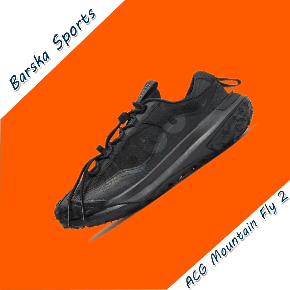 Nike ACG Mountain Fly 2 LOW GORE-TEX Zapatillas de deporte para hombre y mujer Zapatos de rastreo transpirables impermeables Cómodas y usables negro