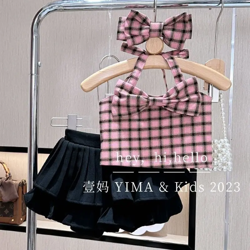 

Girl Outfit Set Summer Kids Bow Princess Dress Vestidos For Girl Skirt Baby Clothes 2025 New