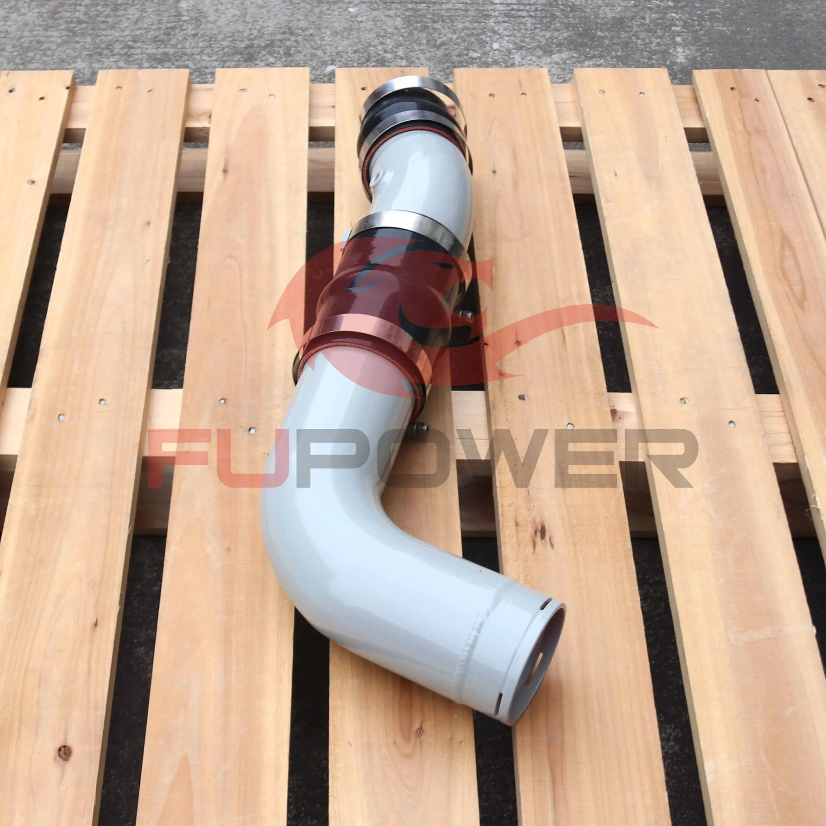 

For Chevrolet Silverado Cold Side Polished Silicone Intercooler Charge Pipe Boots GMC Sierra 2500/3500 2017-2019