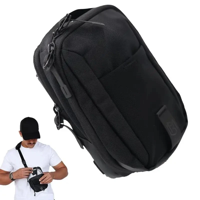 New Magnetic Gym Phone Sling Bag Men Women GYM Floor Organizer Sport Chest Crossbody Handle Pouch for Earphone Key Water Bottle