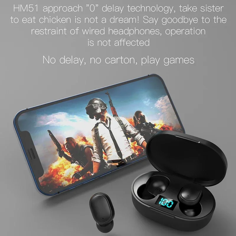 2026 New TWS E6S Fone Bluetooth Earphones Wireless Bluetooth Headset Noise Cancelling Headset With Microphone Headphones view 5