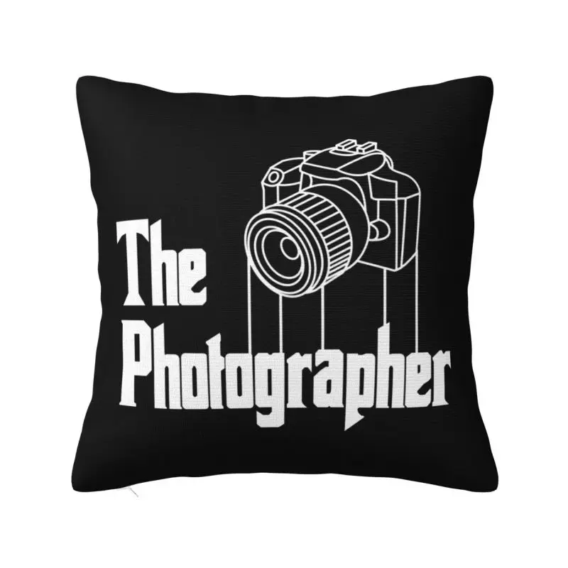 Photographer Throw Pillow Decor Home Digital Camera Photography Luxury Cushion Cover Square Pillowcase