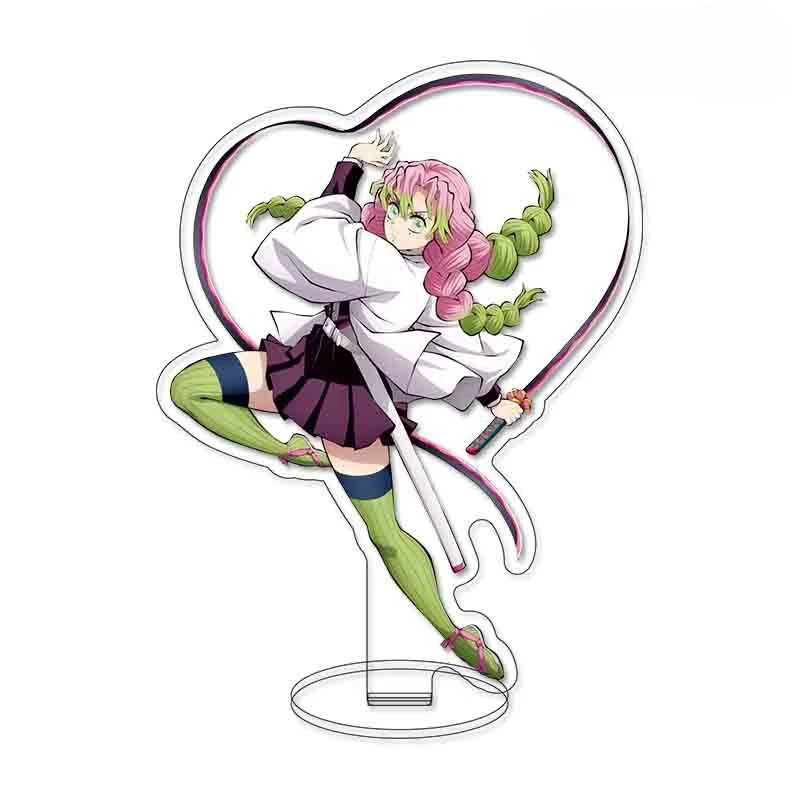 شيطان القاتل أنيمي الطرفية الاكريليك حامل نموذج Tanjirou Zenitsu Nezuko سطح المكتب الحلي هدية عيد ميلاد لعبة #6