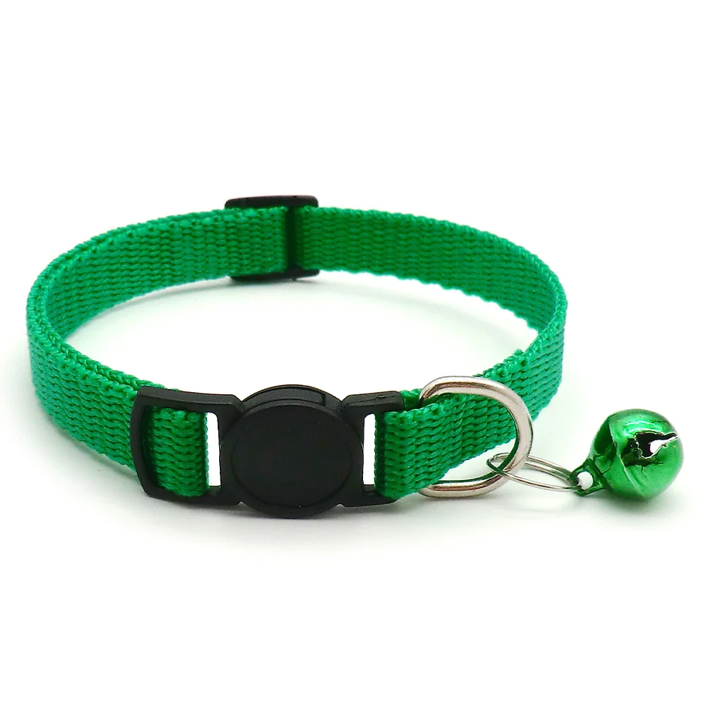 Großhandel 24Pcs Sicherheit Casual Einfarbig Neck Strap Mode Gehen Außerhalb Haustier Katze Hund Kragen Mit Glocke Zarte – Detail 7