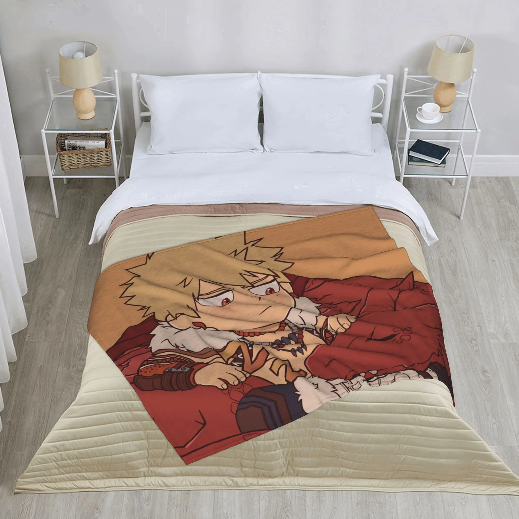 My H-Hero A-Academia Anime Blanket Fleece  Summer  Super Warm Throw Blankets for Home Bedspreads