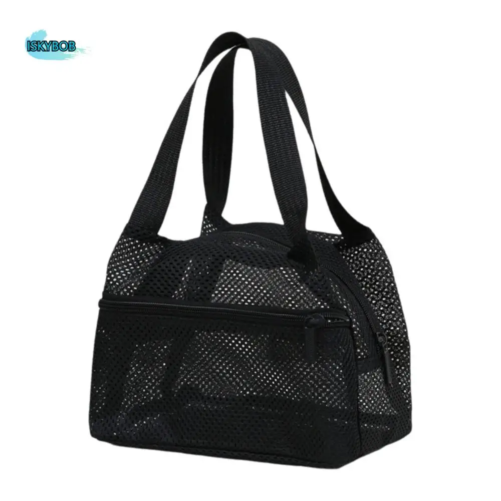 

Portable Mesh Beach Bag Clear Large Capacity Shower Cosmetic Bag Storage Pouch Toiletries Organizer Travel Wash Bag Swimming