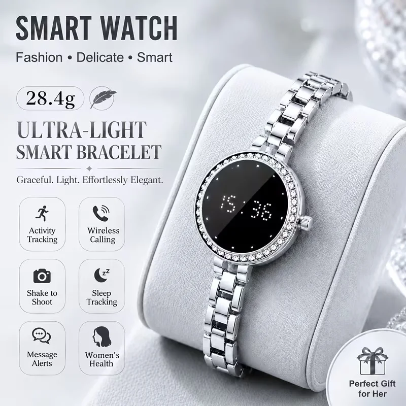 2026 Hot Fashionable Woman Smart Bracelet Heart Rate Blood Oxygen Sleep Woman Health Tracking Monitor Pedometer For Android iOS