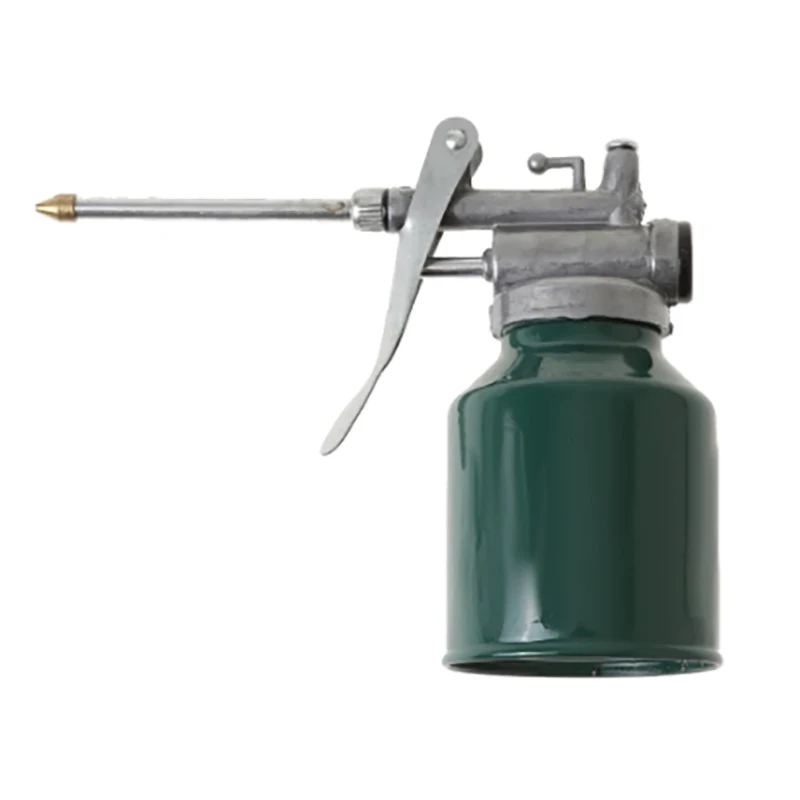 250ml Oil Can High Pressure Hand Pump Oiler Lubrication Metal Gun For Lubricants Oiler With Oil Spray Hose Car Oil Pot Bottle