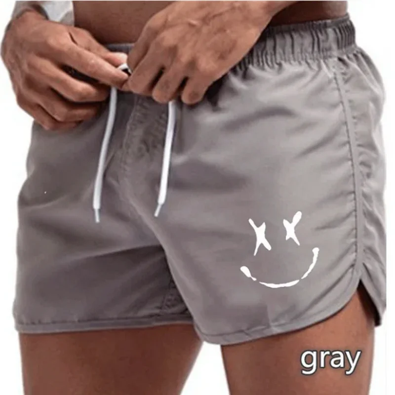 Men's summer swim shorts Quick dry breathable drawstring surf and beach pants with pocket