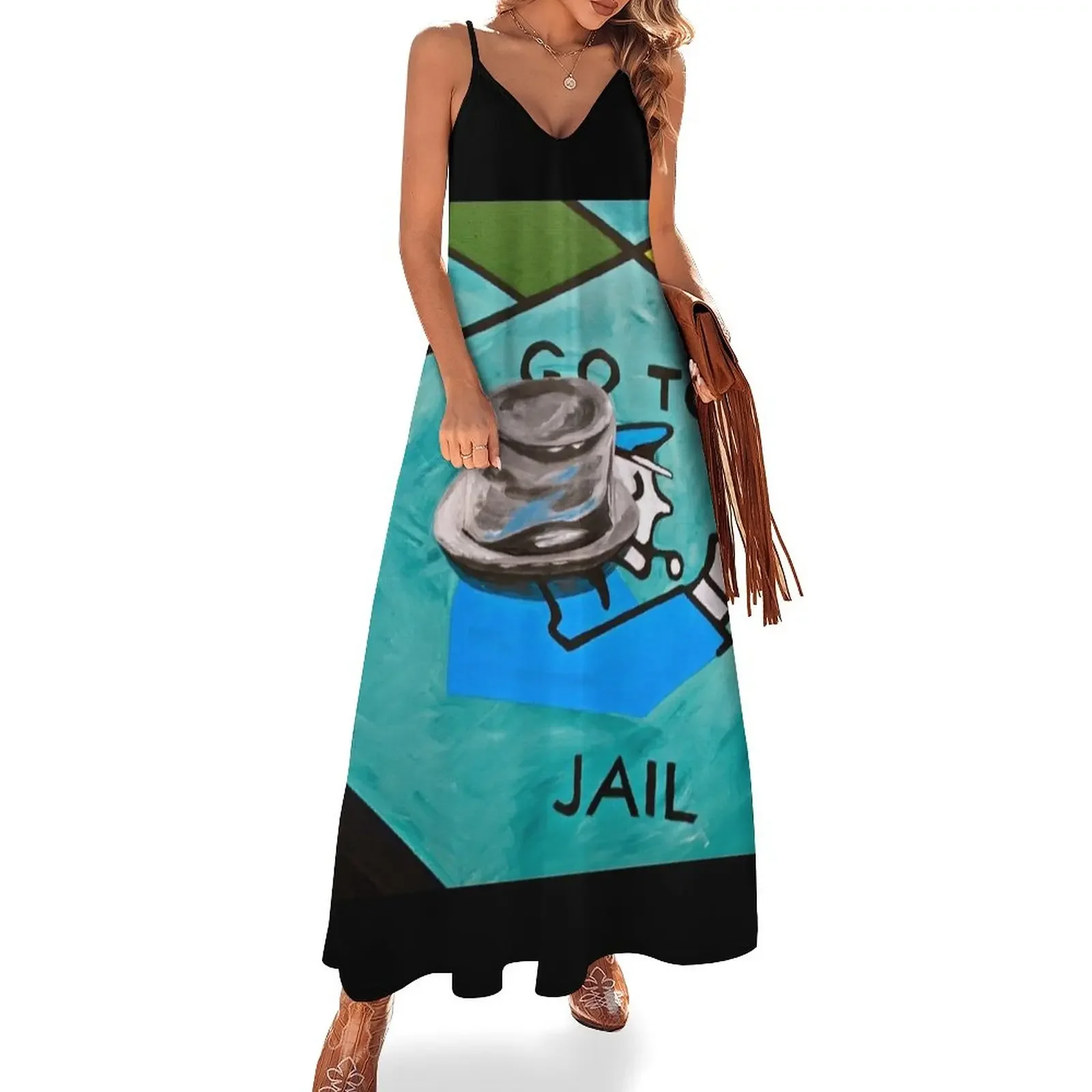 

Go to Jail Sleeveless Dress women dresses dresses with long sleeves Summer skirt