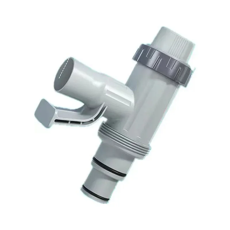 Durable PVC Pool Filter Pump Adapter Pool On/Off Plunger Valve Leak Proof Replacement Parts for Outdoor Pool Accessories