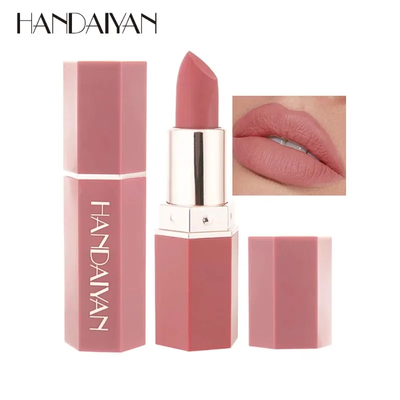 Nude Matte Lipstick Waterproof Matt Lip Stick Pencil Foggy Smooth Red Pink Tint Lip Balm Pen Makeup Cosmetics