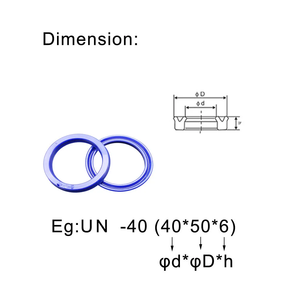 UN Type Hydraulic Oil Seal PU UN-4/5/6/8/9/10/12/14/15/16*9/10/11/12/14/15/16/18/19/20/20.5/22/24/26/28/30*3/4/5/5.5/6/7/8/10mm