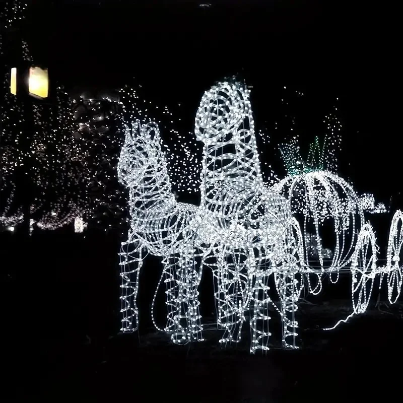 تعمل بالطاقة الشمسية LED سلسلة أضواء 8 طرق المعادن في الهواء الطلق حبل الجنية أضواء لعيد الميلاد حديقة التخييم شجرة ورود للزينة #5