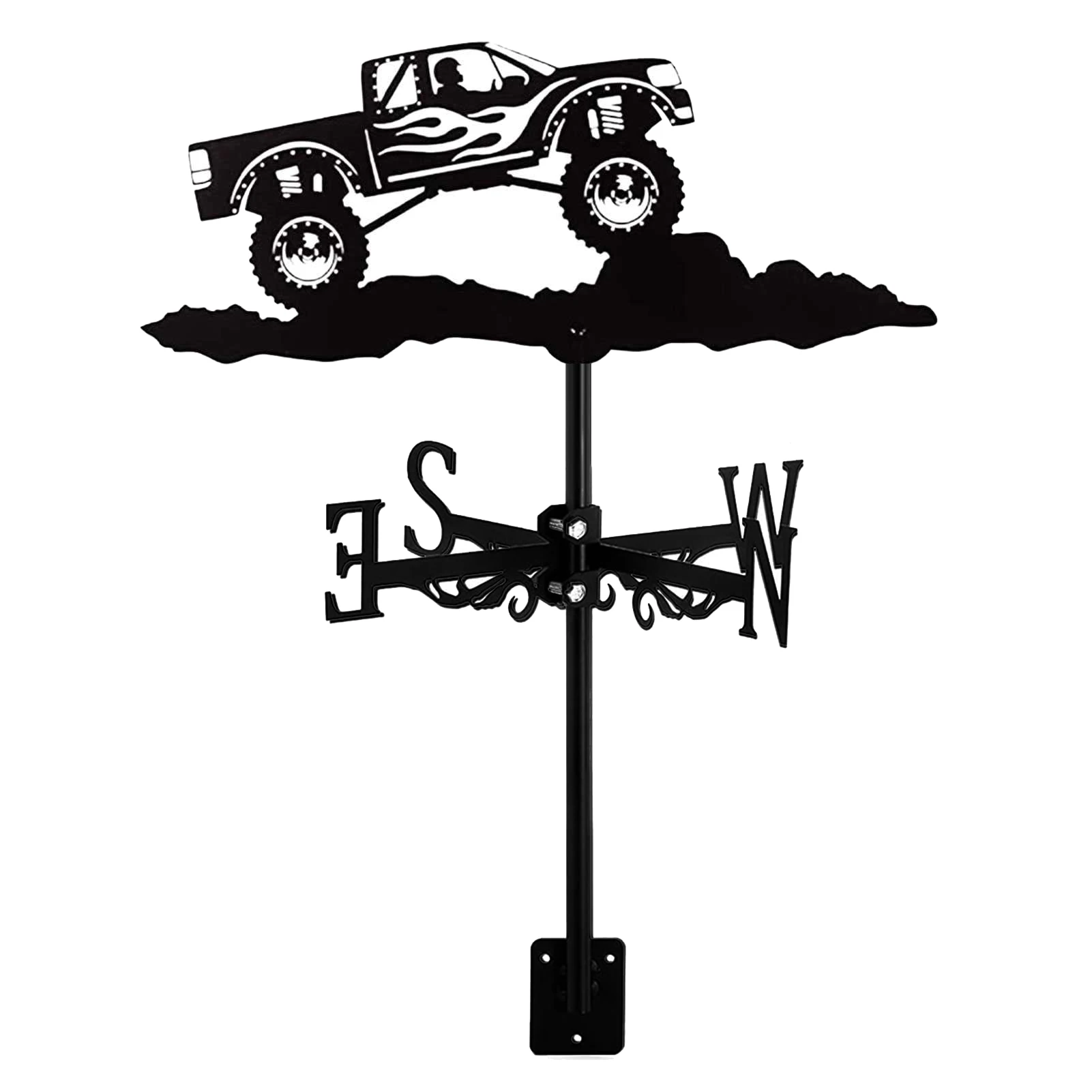 Off-Road Vehicle Weathervanes, Vintage Rooftop Measuring Tools Weather Vane, Used for Garden Farm Shed