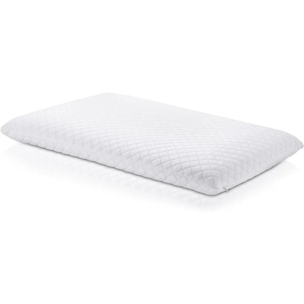 

Ultra Thin Pillow for Sleeping, 3 Inches Memory Foam Slim Flat Pillow for Stomach Sleeper with Knitted Fabric Cover, High-Densit