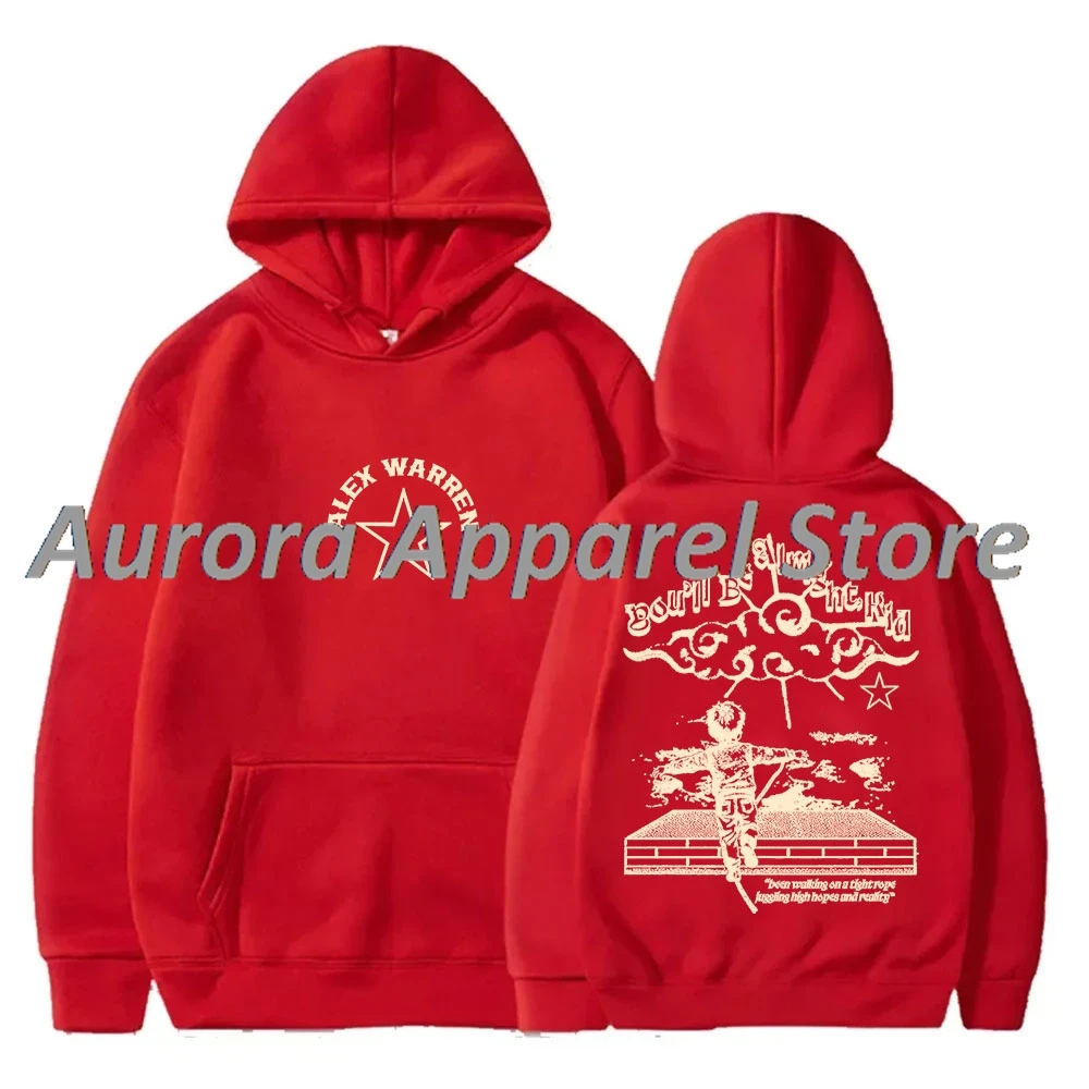 سترات Alex Warren ذات القلنسوة الضيقة ذات القلنسوة You Will Be Alright Merch Cosplay للنساء والرجال، بلوزات بأكمام طويلة