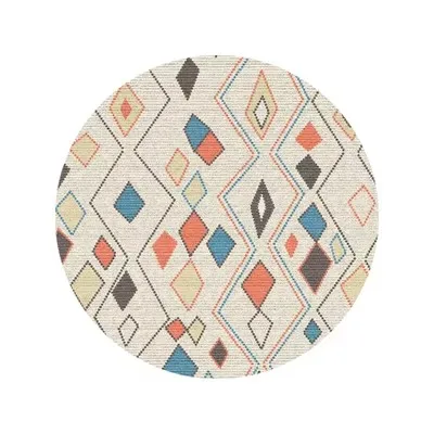 

American Retro Circular Carpet, Bedroom, Living Room, Home Slippery Decorative Floor Mat